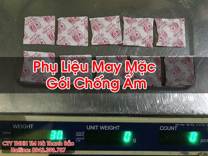 Phụ Liệu May Mặc Gói Chống Ẩm